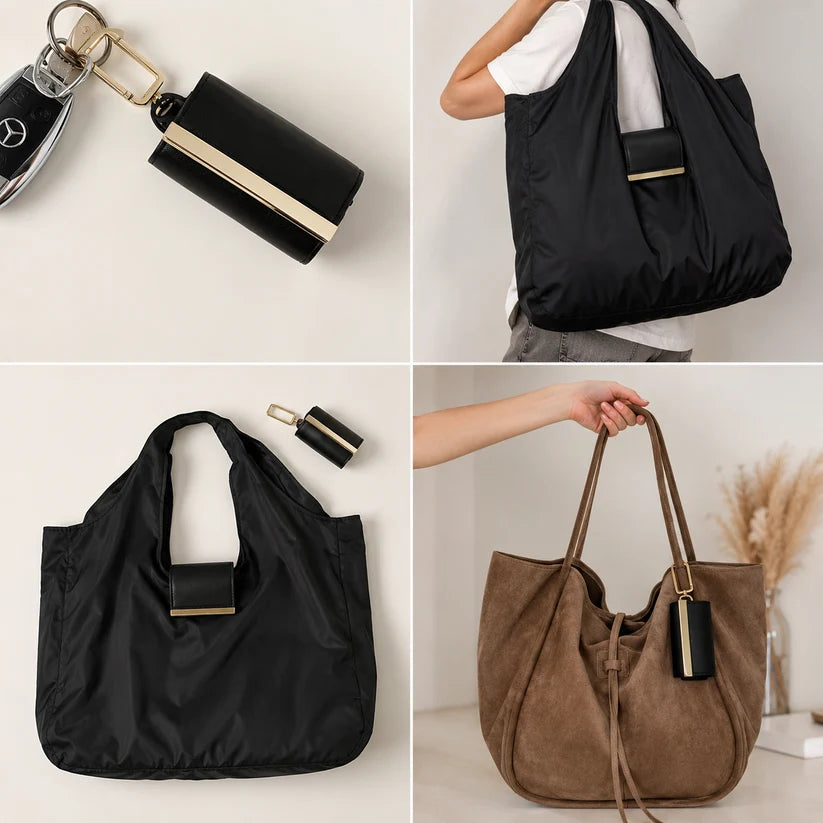Foldable Keychain Storage Tote Bag