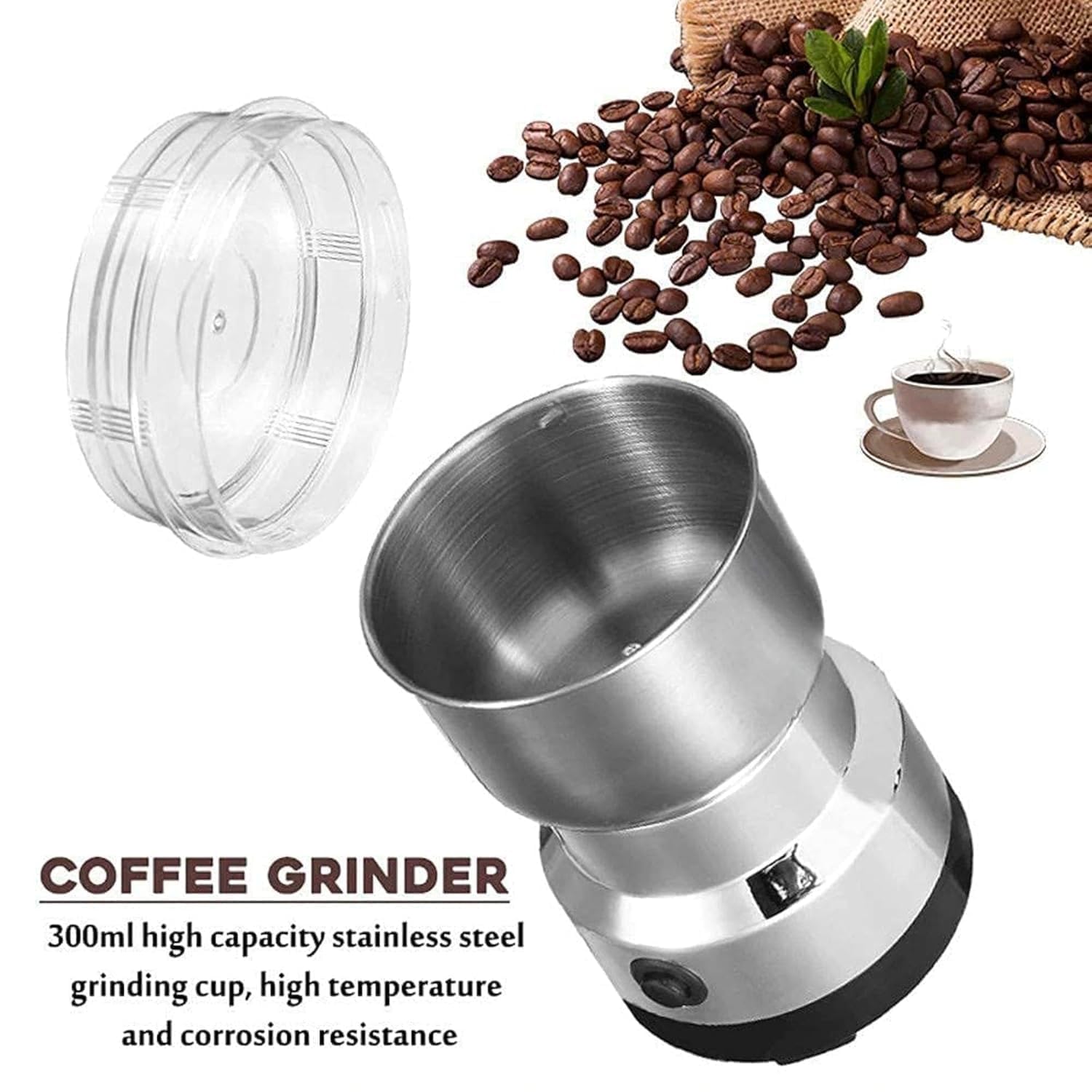 Nima Mini Electric Mixer Grinder - Stainless Steel